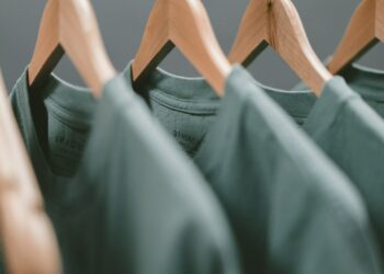 green clothes hanger