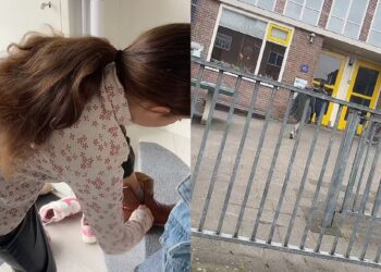 Video: Moeder brengt kinderen naar school op Tweede Paasdag. ‘Dit kan niet!’