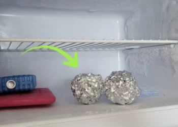 Ze legt 2 aluminiumfolie bolletjes in de vriezer – het resultaat? dit bespaart je veel geld!
